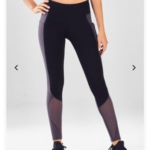 Fabletics Mid-Rise Mesh Powerhold Legging